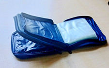 CD/ DVD Water Resistant Travel Case 12 Slot Synthetic Navy Blue