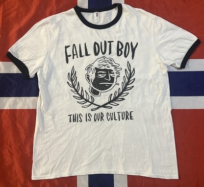 Fall Out Boy Band This Is Our Culture Shirt Size L Emo Pop Punk Rock Merch Anvil