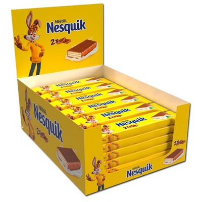 (23,99 /1kg) Nestle Nesquik Wafer Milk, Schokolade, Waffel, 30 Riegel je 26g