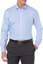 Buttoned Down Men's Classic-Fit Non-Iron Dress Shirt, Light Blue, 16.5" 32"