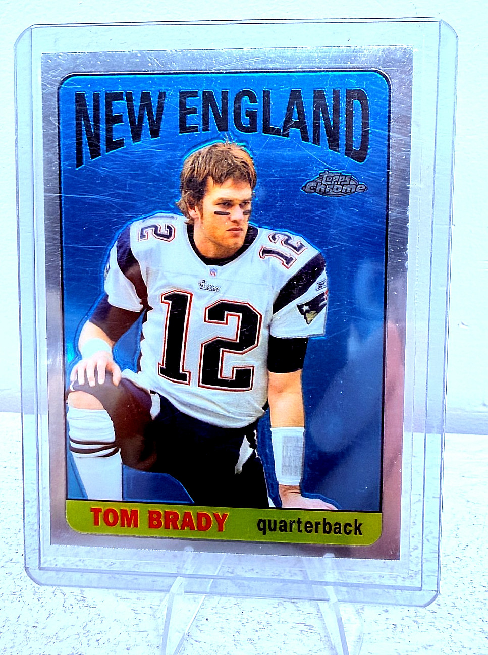 2005 Topps Chrome Tom Brady Throwbacks TB10 New England Patriots