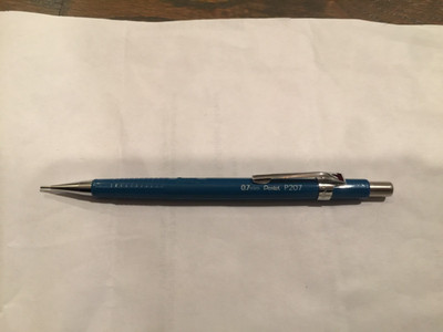 PENTEL P207 0.7mm Automatic Mechanical Pencil Blue Vintage Collection