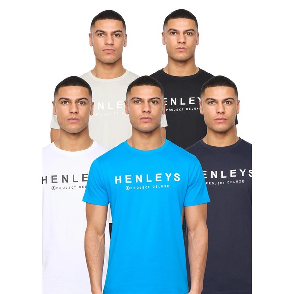 "Henleys - \"Henyfront\" T-Shirt FüR Herren(5Er-Pack) (BG2104)"-image