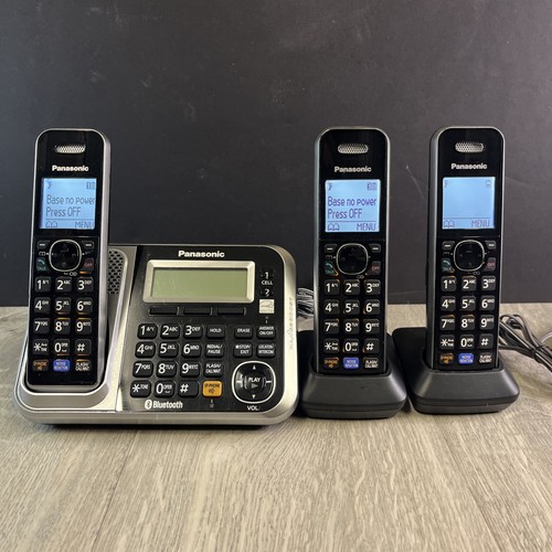 Panasonic KX-TG7841 Bluetooth Cordless Phone System Base Phone W/2 Handsets