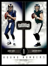 2016 Panini Contenders Round Numbers Carson Wentz/Jared Goff Rookie Philadelphia