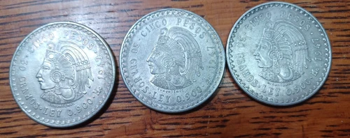 Photo of a 1947 Mexico 5 Pesos Silver from an eBay listing that sold on Jul 20, 2026