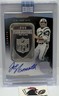 2021 Panini Eminence Joe Namath NFL Shield .999 Silver Bar Auto 2/10 Jets HOF