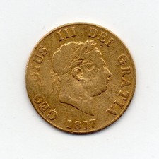 1817 Gold Half Sovereign, George III