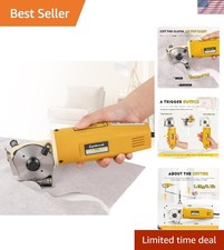 Electric Rotary Fabric Cutter 1 Thickness Cloth Carpet Leather CGOLDENWALL273