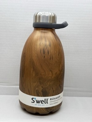 S'well Stainless Steel Roamer Bottle-64 Fl Oz-Teakwood