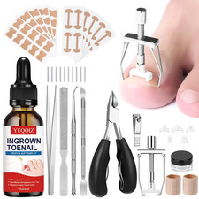 Ingrown Toenail Removal Kit Tool Corrector Drops Patch Clipper Nail File Lifter