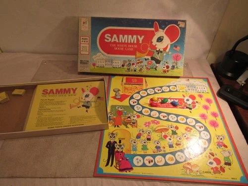 VTG Sammy the White House Mouse Board Game - Milton Bradley 1977 Complete