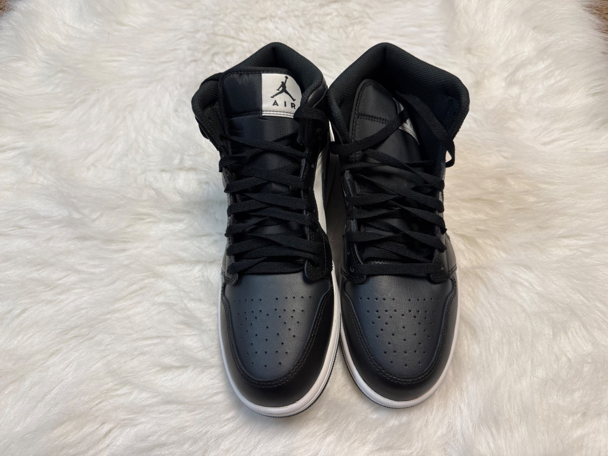 Nike Air Jordan 1 Mid Black Off Noir Size 10.5 Shoes DQ8426
