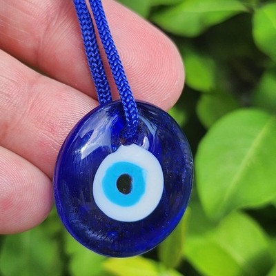 Türkischer Evil Eye Charm 3cm Glücksglas Wand Fensterbehang Nazar Lucky DE