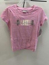 Puma Girls 2 Piece Matching Outfit Set Shirt and Shorts Size 6 New
