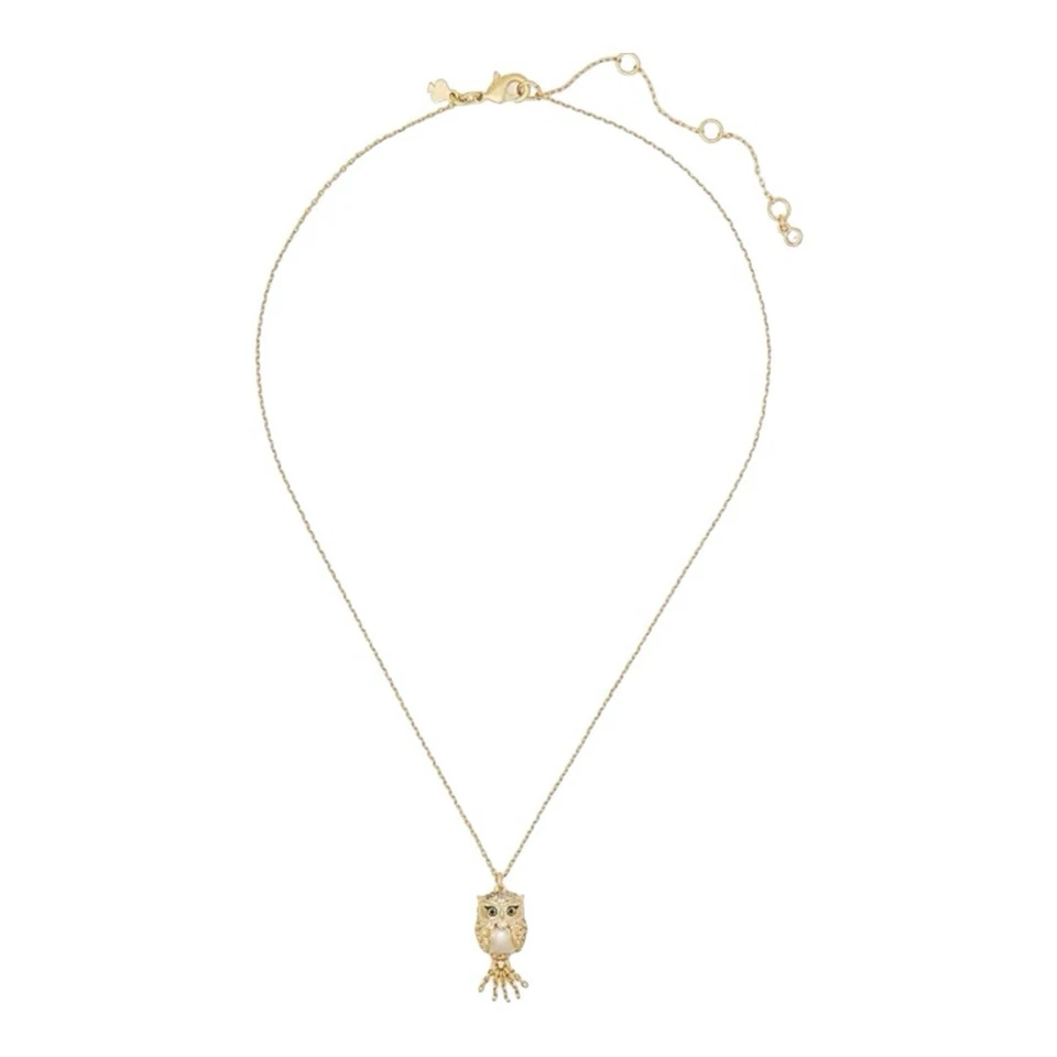 Collar Pedante Kate Spade Invierno País de las Maravillas Búho Hoot Nuevo con Etiquetas Foto 2 de 4