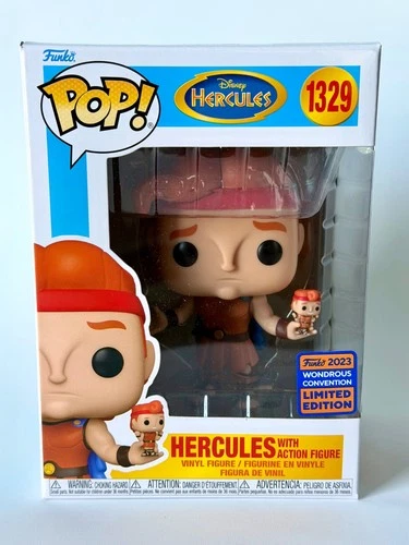 Funko POP! Disney: Hercules - Hercules w/ Action Figure #1329 WonderCon Excl.