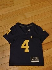 Michigan Wolverines NCAA Jordan Newborn Football Jersey Size 18M
