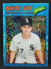 2026 Topps Heritage Chrome Brooks Baldwin #274 Blue Sparkle White Sox 