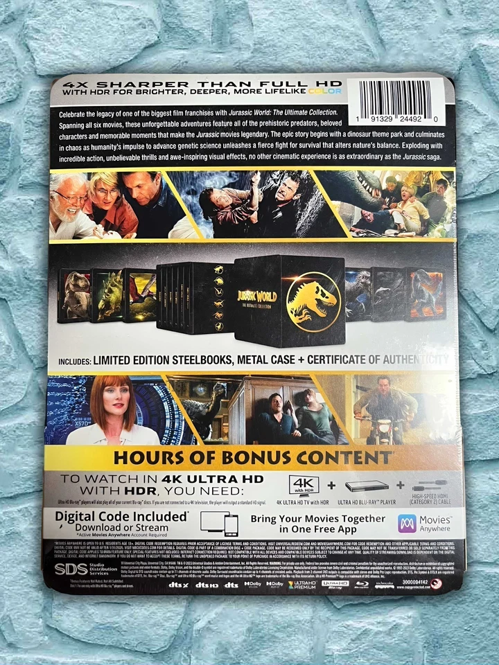 Jurassic World: The Ultimate Steelbook Collection (4K UHD + Blu-ray + Digital) Foto 4 de 4