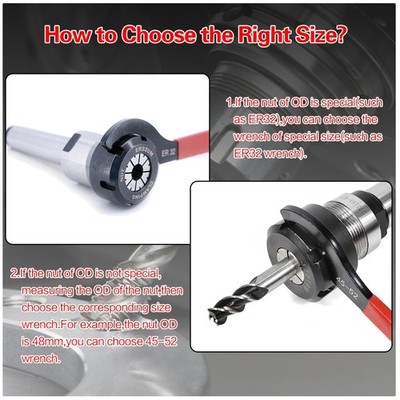 6pcs Spanner Wrench Set for Coilover Shock Adjustment