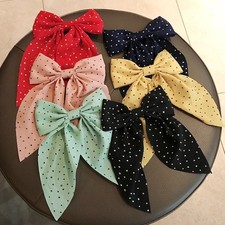 Women Girl Big Large Bow Hairpin Hair Clip Barrettes Sweet Cute Hair Accessories