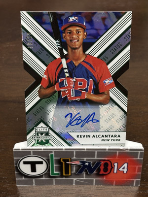 2018 Panini Elite Extra Edition Kevin Alcantara Auto /25   CUBS PROSPECT