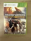 Transformers Fall of Cybertron (Microsoft Xbox 360 2012) Complete w/ Manual