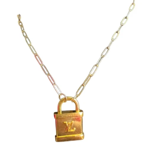 LOUIS VUITTON（LV） Louis Vuitton Ciondolo Lucchetto LV Oro con Collana Fermacarte (LVXX032)