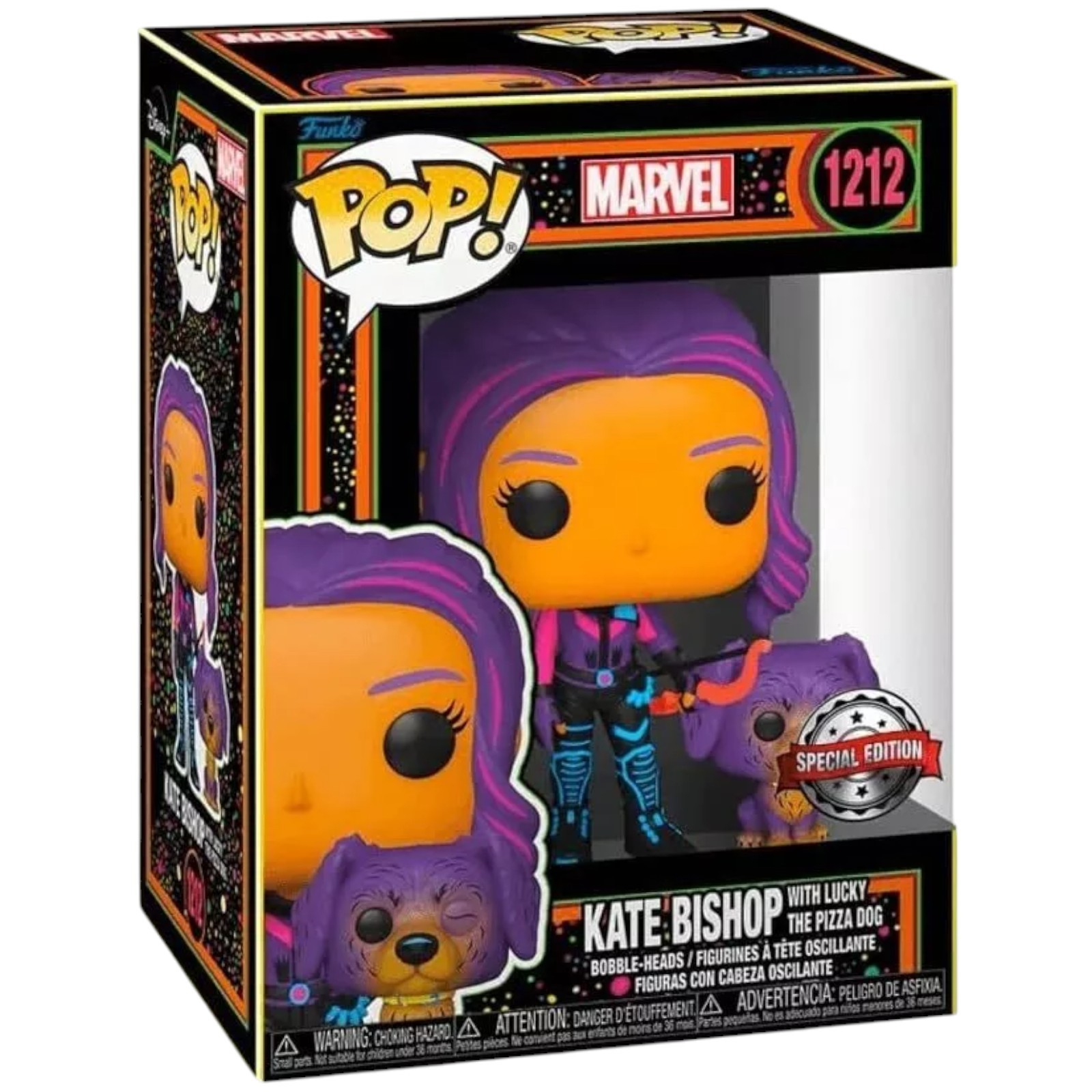 Funko POP TV: Hawkeye - Kate Bishop - Lucky w Lucky The Pizza Dog Vinyl # 1212