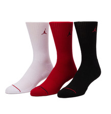 Nike Air Jordan Everyday Crew 3PK Socks Black/White/Red DX9632-918 j