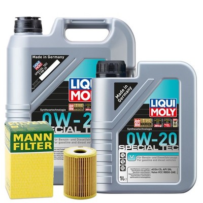 Motoröl 0W20 LIQUI MOLY Special Tec V 6L +MANN Ölfilter