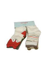 Cat  Jack Crew Socks 6 Pairs Girls SZ 2 T -3 Toddler  Christmas Free S/H