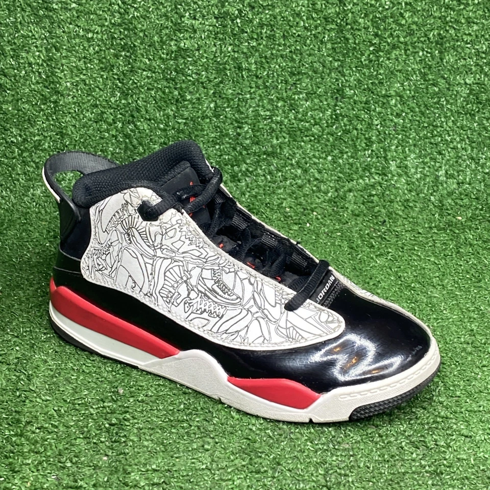 Nike Air Jordan Dub Zero PS Niños Negro/Blanco/Rojo Tenis Talla 1 Y Envío Gratis Foto 3 de 4