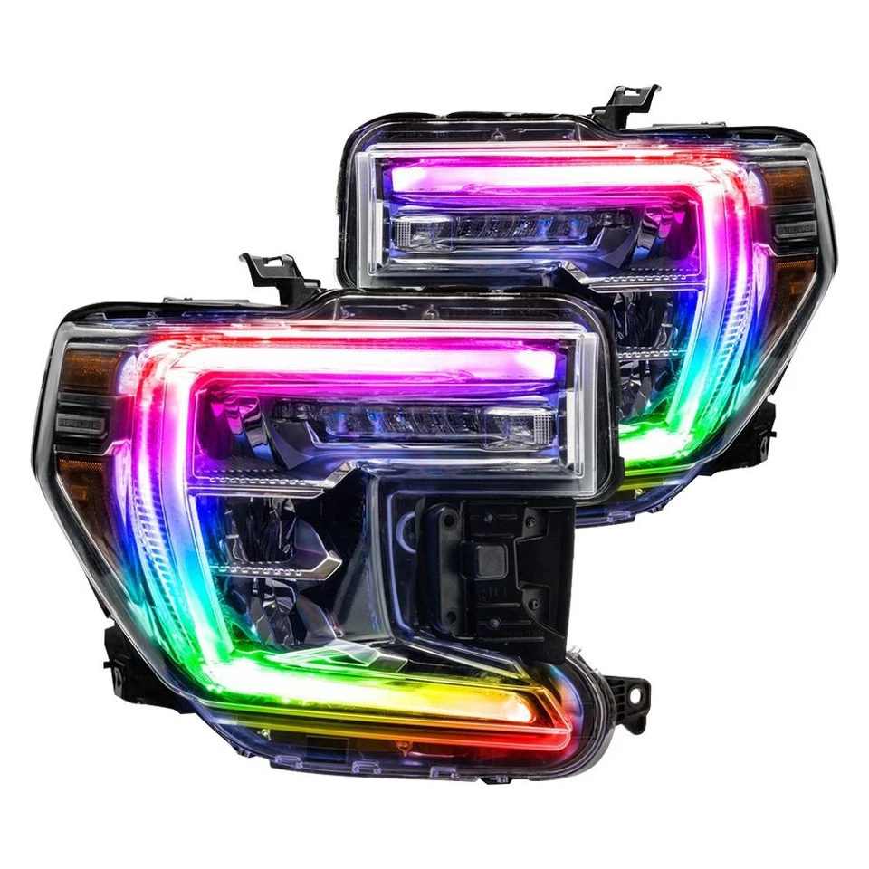 For 19-21 GMC Sierra 1500 ORACLE ColorSHIFT® RGB+W Headlight DRL Upgrade Foto 2 de 4