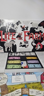 Life on the Farm Board Game COMPLETE 2007 W R Fun Games Farming Animals