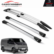 Kia PV5 Roof Rack Silver Aluminium Roof Rails & Cross Bars 4PCS Cargo Carrier