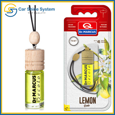 Car Air Freshener Oil Wick Lemon ECOLO LINE FRAGRANCE HANGER wood Dr.Marcus 