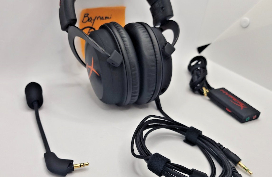HyperX Cloud Wired Over-Ear Gaming Headset + Microphone + Volume Control