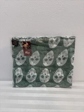Raj Anthro Mint Green Skull Cotton Scarf Scarves Wrap