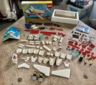 Vtg LEGO Jet Airliner 6368 + Flame Chaser 6531 1985 1991 Airplane Helicopter