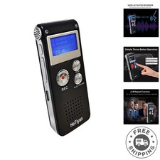 Compact 8GB Digital Recorder with A-B Repeat  Variable Speed Playback Features