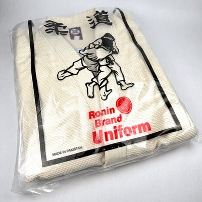 NEW Ronin Brand Uniform Competition Karate Shirt Pants Belt 100% Cotton Size 4