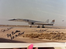 Signed NASA XB-70 Valkyrie Photo Joe Cotton, Al White, Fitz Fulton & Don Mallick