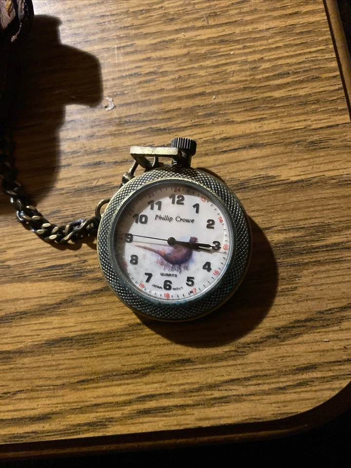 Reloj Bolsillo Phillip Crowe Majesti Hombres Caza Vintage Faisán Antiguo Foto 2 de 4