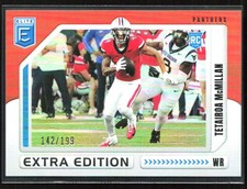 Tetairoa McMillan 2025 Donruss Elite Extra Edition Orange RC /199 #13 Carolina