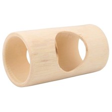 Small Pet Wooden House Tunnel Rabbit Tube Hideouts Safe Chew Toy