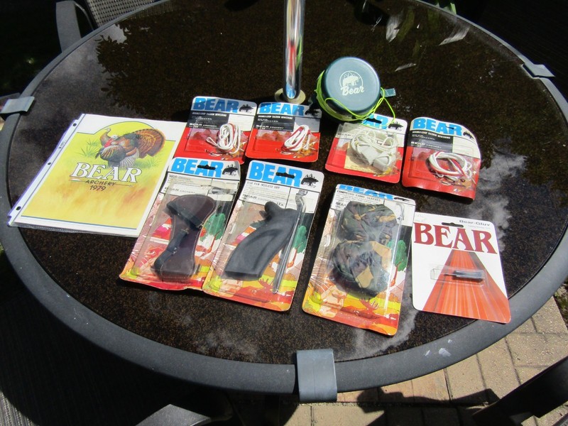 Lot Of Vintage Bear Archery Items Fish Reel, Catalog ETC.