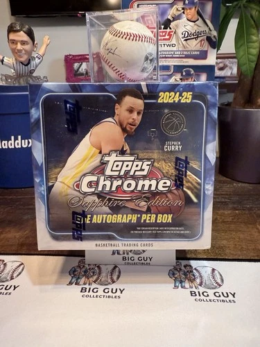 2024-25 Topps Chrome Sapphire Edition NBA Basketball Factory Sealed Box