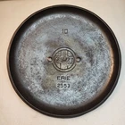 VINTAGE SLANT GRISWOLD ERIE NO. 10 CAST IRON DUTCH OVEN LID COVER 2553